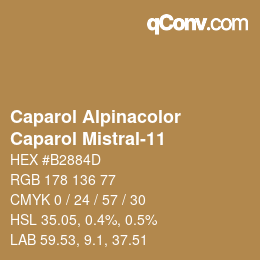 カラーコード: Caparol Alpinacolor - Caparol Mistral-11 | qconv.com