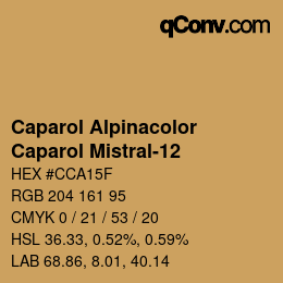 Color code: Caparol Alpinacolor - Caparol Mistral-12 | qconv.com