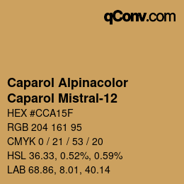 カラーコード: Caparol Alpinacolor - Caparol Mistral-12 | qconv.com