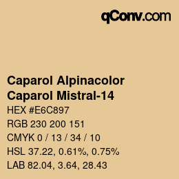 カラーコード: Caparol Alpinacolor - Caparol Mistral-14 | qconv.com