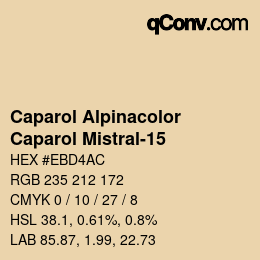 Color code: Caparol Alpinacolor - Caparol Mistral-15 | qconv.com