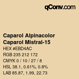 カラーコード: Caparol Alpinacolor - Caparol Mistral-15 | qconv.com