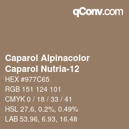 Code couleur: Caparol Alpinacolor - Caparol Nutria-12 | qconv.com