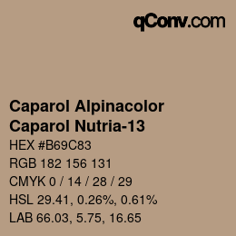 カラーコード: Caparol Alpinacolor - Caparol Nutria-13 | qconv.com