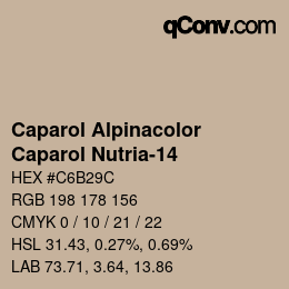 Código de color: Caparol Alpinacolor - Caparol Nutria-14 | qconv.com