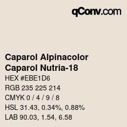 Farbcode: Caparol Alpinacolor - Caparol Nutria-18 | qconv.com