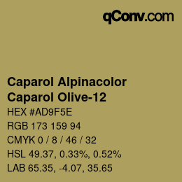 Color code: Caparol Alpinacolor - Caparol Olive-12 | qconv.com
