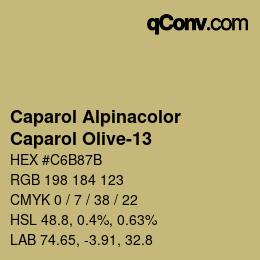 カラーコード: Caparol Alpinacolor - Caparol Olive-13 | qconv.com