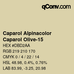 Farbcode: Caparol Alpinacolor - Caparol Olive-15 | qconv.com