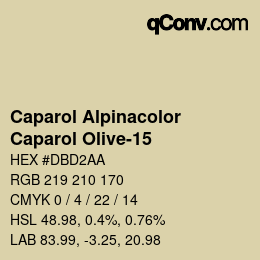 颜色代码: Caparol Alpinacolor - Caparol Olive-15 | qconv.com