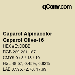 Color code: Caparol Alpinacolor - Caparol Olive-16 | qconv.com