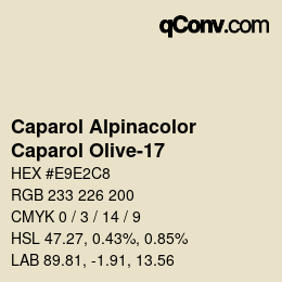 Color code: Caparol Alpinacolor - Caparol Olive-17 | qconv.com