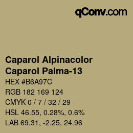 Farbcode: Caparol Alpinacolor - Caparol Palma-13 | qconv.com