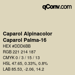 Código de color: Caparol Alpinacolor - Caparol Palma-16 | qconv.com