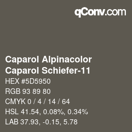 Farbcode: Caparol Alpinacolor - Caparol Schiefer-11 | qconv.com