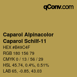 颜色代码: Caparol Alpinacolor - Caparol Schilf-11 | qconv.com