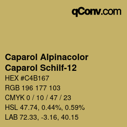 Farbcode: Caparol Alpinacolor - Caparol Schilf-12 | qconv.com