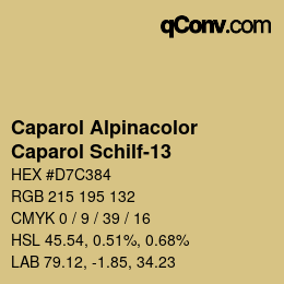 Farbcode: Caparol Alpinacolor - Caparol Schilf-13 | qconv.com