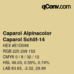 Color code: Caparol Alpinacolor - Caparol Schilf-14 | qconv.com