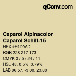 カラーコード: Caparol Alpinacolor - Caparol Schilf-15 | qconv.com