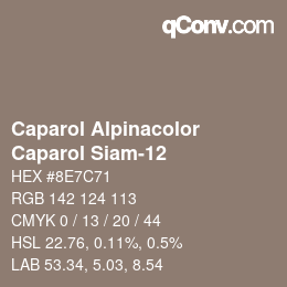 Farbcode: Caparol Alpinacolor - Caparol Siam-12 | qconv.com