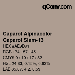 颜色代码: Caparol Alpinacolor - Caparol Siam-13 | qconv.com