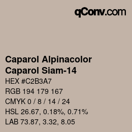 Code couleur: Caparol Alpinacolor - Caparol Siam-14 | qconv.com