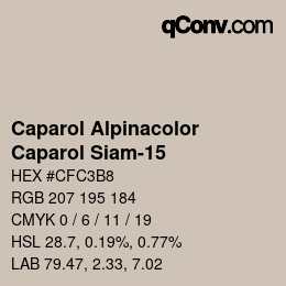 Color code: Caparol Alpinacolor - Caparol Siam-15 | qconv.com