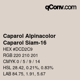 Código de color: Caparol Alpinacolor - Caparol Siam-16 | qconv.com