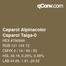 Color code: Caparol Alpinacolor - Caparol Taiga-0 | qconv.com