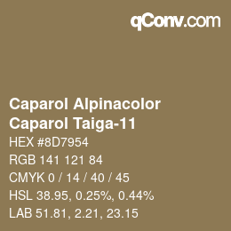 カラーコード: Caparol Alpinacolor - Caparol Taiga-11 | qconv.com