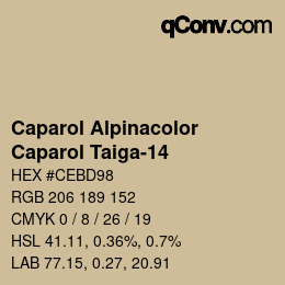 颜色代码: Caparol Alpinacolor - Caparol Taiga-14 | qconv.com