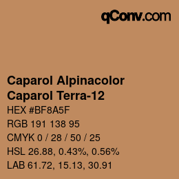 カラーコード: Caparol Alpinacolor - Caparol Terra-12 | qconv.com