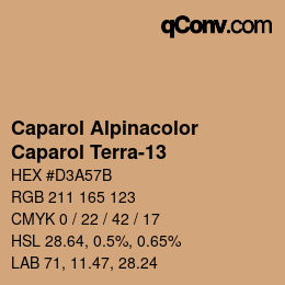 Color code: Caparol Alpinacolor - Caparol Terra-13 | qconv.com