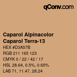 カラーコード: Caparol Alpinacolor - Caparol Terra-13 | qconv.com