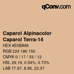 Farbcode: Caparol Alpinacolor - Caparol Terra-14 | qconv.com