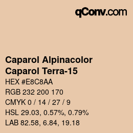 カラーコード: Caparol Alpinacolor - Caparol Terra-15 | qconv.com