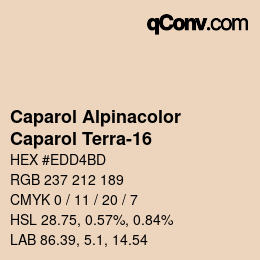カラーコード: Caparol Alpinacolor - Caparol Terra-16 | qconv.com