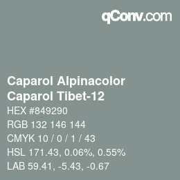 Code couleur: Caparol Alpinacolor - Caparol Tibet-12 | qconv.com