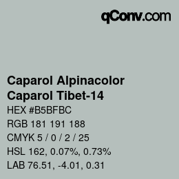 Farbcode: Caparol Alpinacolor - Caparol Tibet-14 | qconv.com