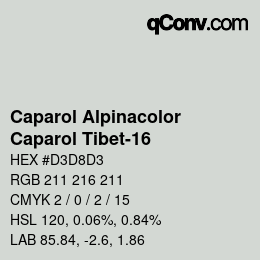 カラーコード: Caparol Alpinacolor - Caparol Tibet-16 | qconv.com