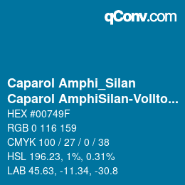 Color code: Caparol Amphi_Silan - Caparol AmphiSilan-Volltonfarbe Kobaltblau | qconv.com