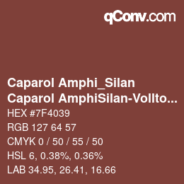 Color code: Caparol Amphi_Silan - Caparol AmphiSilan-Volltonfarbe Oxidrot | qconv.com