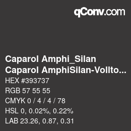 Color code: Caparol Amphi_Silan - Caparol AmphiSilan-Volltonfarbe Schwarz | qconv.com