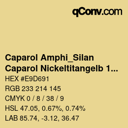 Código de color: Caparol Amphi_Silan - Caparol Nickeltitangelb 1S 2 | qconv.com