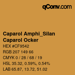 カラーコード: Caparol Amphi_Silan - Caparol Ocker | qconv.com