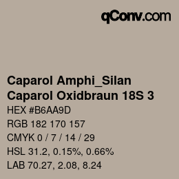 Code couleur: Caparol Amphi_Silan - Caparol Oxidbraun 18S 3 | qconv.com