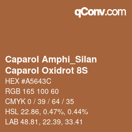 Color code: Caparol Amphi_Silan - Caparol Oxidrot 8S | qconv.com