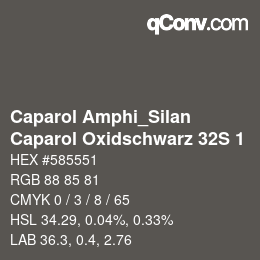 カラーコード: Caparol Amphi_Silan - Caparol Oxidschwarz 32S 1 | qconv.com