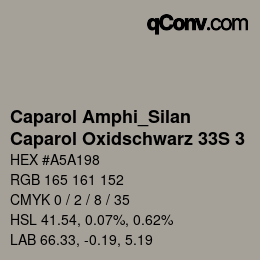 カラーコード: Caparol Amphi_Silan - Caparol Oxidschwarz 33S 3 | qconv.com